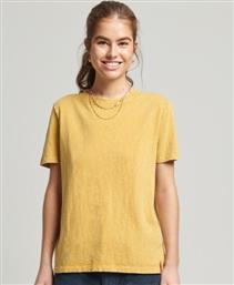 Superdry Ovin Vintage Γυναικείο T-shirt Κίτρινο