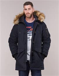 Superdry Παρκά Navy Μπλε SDX Μπουφάν Με Γούνα στην Κουκούλα από το HeavenOfBrands
