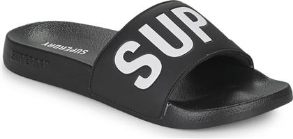 Superdry Slides σε Μαύρο Χρώμα από το Spartoo
