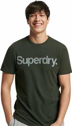 Superdry VINTAGE CL CLASSIC TEE Surplus Goods Ανδρικό T-shirt Κοντομάνικο Πράσινο