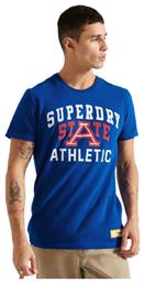 Superdry Vintage Lex Ανδρικό T-shirt Μπλε Με Στάμπα