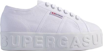 Superga 2790 3D Lettering Γυναικεία Flatforms Sneakers Λευκά από το Plus4u