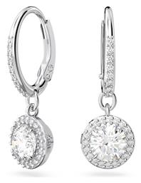 Swarovski Constella Round Cut Σκουλαρίκια Κρεμαστά από Ασήμι με Πέτρες