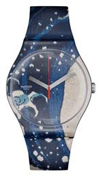 Swatch The Great Wave by Hokusai & Astrolabe Ρολόι με Καουτσούκ Λουράκι από το Eleftheriou Online