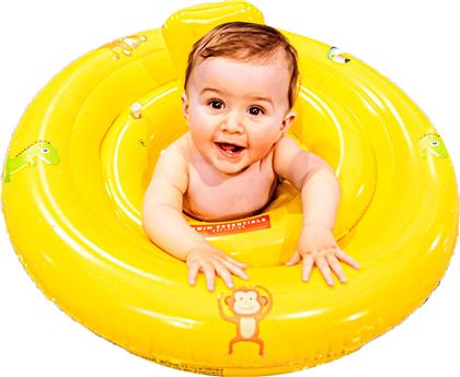 Swim Essentials Βρεφικό Σωσίβιο Swimtrainer με Διάμετρο 60εκ. για 6 έως 12 Μηνών Κίτρινο Animals από το Toyscenter