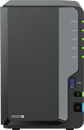 Synology DiskStation DS224+ NAS Tower με 2 θέσεις για HDD/SSD και 2 θύρες Ethernet από το e-shop