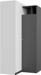 Tablo Γωνιακή Ντουλάπα Λευκή 95x95x195cm από το Polihome