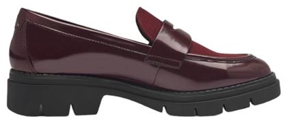 Tamaris Γυναικεία Loafers σε Μπορντό Χρώμα από το CasualShoes