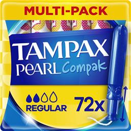 Tampax Ταμπόν Compak Pearl με Απλικατέρ για Κανονική Ροή 72τμχ από το Pharm24