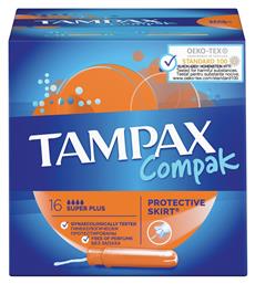 Tampax Ταμπόν Compak Super Plus με Απλικατέρ για Αυξημένη Ροή 16τμχ από το Pharm24