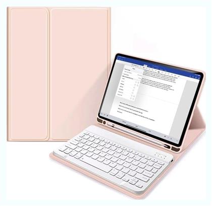 Tech-Protect Flip Cover με Πληκτρολόγιο Ροζ (iPad 2022 10.9'' / iPad 2025 11'')