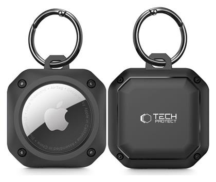 Tech-Protect Rough Pro Θήκη Σιλικόνης για AirTag σε Μαύρο χρώμα