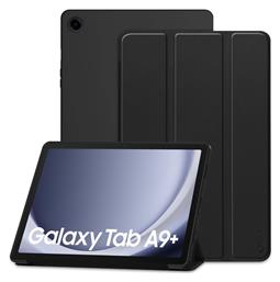 Tech-Protect Smartcase Flip Cover Μαύρο (Galaxy Tab A9+ Plus 11.0 X210 / X215 / X216)