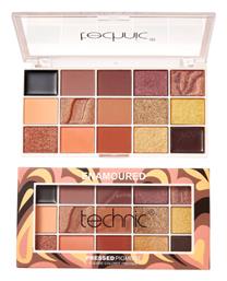 Technic Pressed Pigment Παλέτα με Σκιές Ματιών σε Υγρή Μορφή με Καφέ Χρώμα 27gr