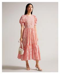 Ted Baker Midi Φόρεμα για Γάμο / Βάπτιση Ροζ