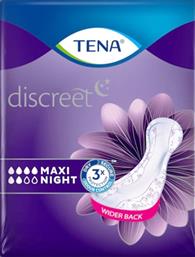 Tena Lady Discreet Night Maxi Γυναικείες Σερβιέτες Ακράτειας Αυξημένης Ροής 6 Σταγόνες 12τμχ από το Pharm24