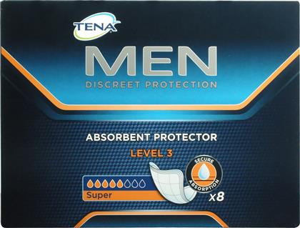 Tena Men Absorbent Protector Level 3 Ανδρικές Σερβιέτες Ακράτειας Κανονικής Ροής 5 Σταγόνες 8τμχ από το Pharm24