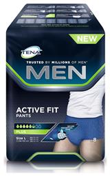 Tena Men Active Fit Plus Πάνες Βρακάκι Ακράτειας Large σε Μπλε Χρώμα 8τμχ από το Pharm24