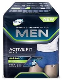 Tena Men Active Fit Plus Πάνες Βρακάκι Ακράτειας Medium σε Μπλε Χρώμα 9τμχ Κωδικός: 13153179