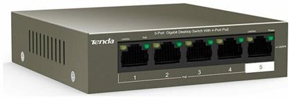 Tenda TEG1105PD Unmanaged L2 PoE+ Switch με 5 Θύρες Gigabit (1Gbps) Ethernet