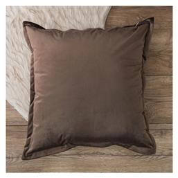 Teoran Διακοσμητική Μαξιλαροθήκη Velvet 03 Brown 45x45εκ. από το Designdrops