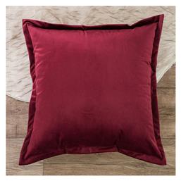 Teoran Μαξιλάρι Καναπέ Velvet 10 Bordo 45x45εκ. από το Designdrops