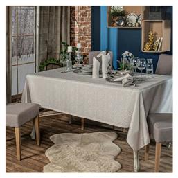 Teoran Τραπεζομάντηλο Σετ 12τμχ Roussilon BEIGE 160x320εκ.
