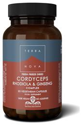 TerraNova Cordyceps Rhodiola & Ginseng 50 κάψουλες