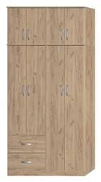 Τετράφυλλη Zelia με Πατάρι 120x42x240cm Oak Απόχρωση