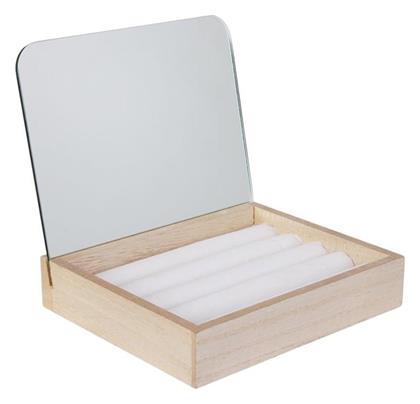 The Home Deco Factory Μπιζουτιέρα Κουτί Ξύλινη 15x14.2x13cm