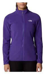 The North Face 100 Glacier Fleece Γυναικεία Ζακέτα με Φερμουάρ σε Μωβ Χρώμα από το Clodist