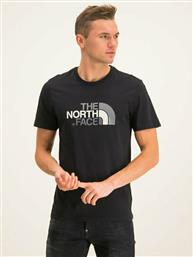 The North Face Easy Ανδρικό T-shirt Κοντομάνικο Μαύρο από το Spartoo
