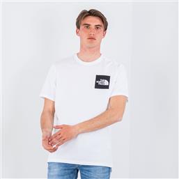 The North Face Fine Ανδρικό T-shirt Λευκό με Λογότυπο από το Cosmos Sport