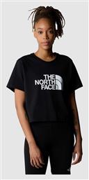 The North Face Γυναικείο Αθλητικό Crop T-shirt Μαύρο