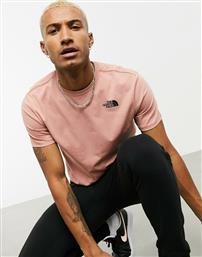 The North Face Ανδρικό T-shirt Ροζ Μονόχρωμο από το Asos