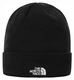 The North Face Norm Shallow Beanie Ανδρικός Σκούφος με Rib Πλέξη σε Μαύρο χρώμα από το Epapoutsia