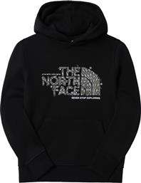 The North Face Παιδικό Φούτερ με Κουκούλα Μαύρο από το Modivo