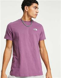 The North Face Simple Dome Ανδρικό T-shirt Μωβ Μονόχρωμο