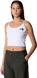 The North Face Simple Dome Crop Top Με Τιράντα Λευκό