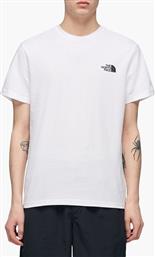 The North Face Simple Dome Ανδρικό T-shirt Λευκό με Λογότυπο από το Athletix