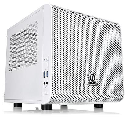 Thermaltake Core V1 Mini Tower Κουτί Υπολογιστή με Πλαϊνό Παράθυρο Snow Edition