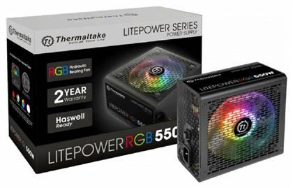 Thermaltake Litepower RGB 550W Μαύρο Τροφοδοτικό Υπολογιστή Full Wired