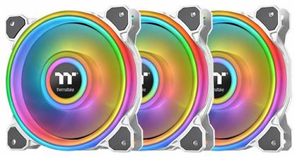 Thermaltake Riing Quad 14 RGB Radiator Fan TT Premium Case Fan 140mm με Σύνδεση 4-Pin PWM 3τμχ Λευκό