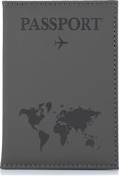 Θήκη Διαβατηρίου Brandbags Travel Collection World Map Ανθρακί