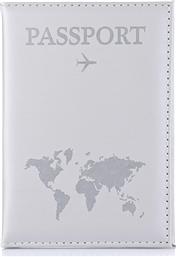 Θήκη Διαβατηρίου Brandbags Travel Collection World Map Ασημί από το Brandbags