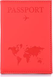 Θήκη Διαβατηρίου Brandbags Travel Collection World Map Κόκκινο