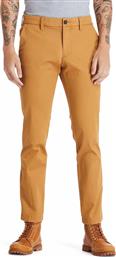 Timberland Ανδρικό Παντελόνι Chino Ελαστικό σε Slim Εφαρμογή Κίτρινο από το Plus4u