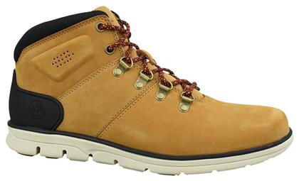 Timberland Bradstreet Mid Hiker Suede Κίτρινα Ανδρικά Μποτάκια από το Z-mall