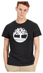 Timberland Brand Tree Ανδρικό T-shirt Κοντομάνικο Μαύρο από το Cosmos Sport