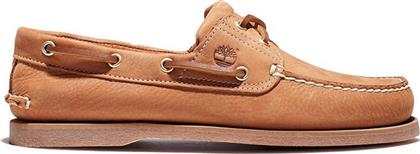 Timberland Classic Δερμάτινα Ανδρικά Boat Shoes σε Μπεζ Χρώμα